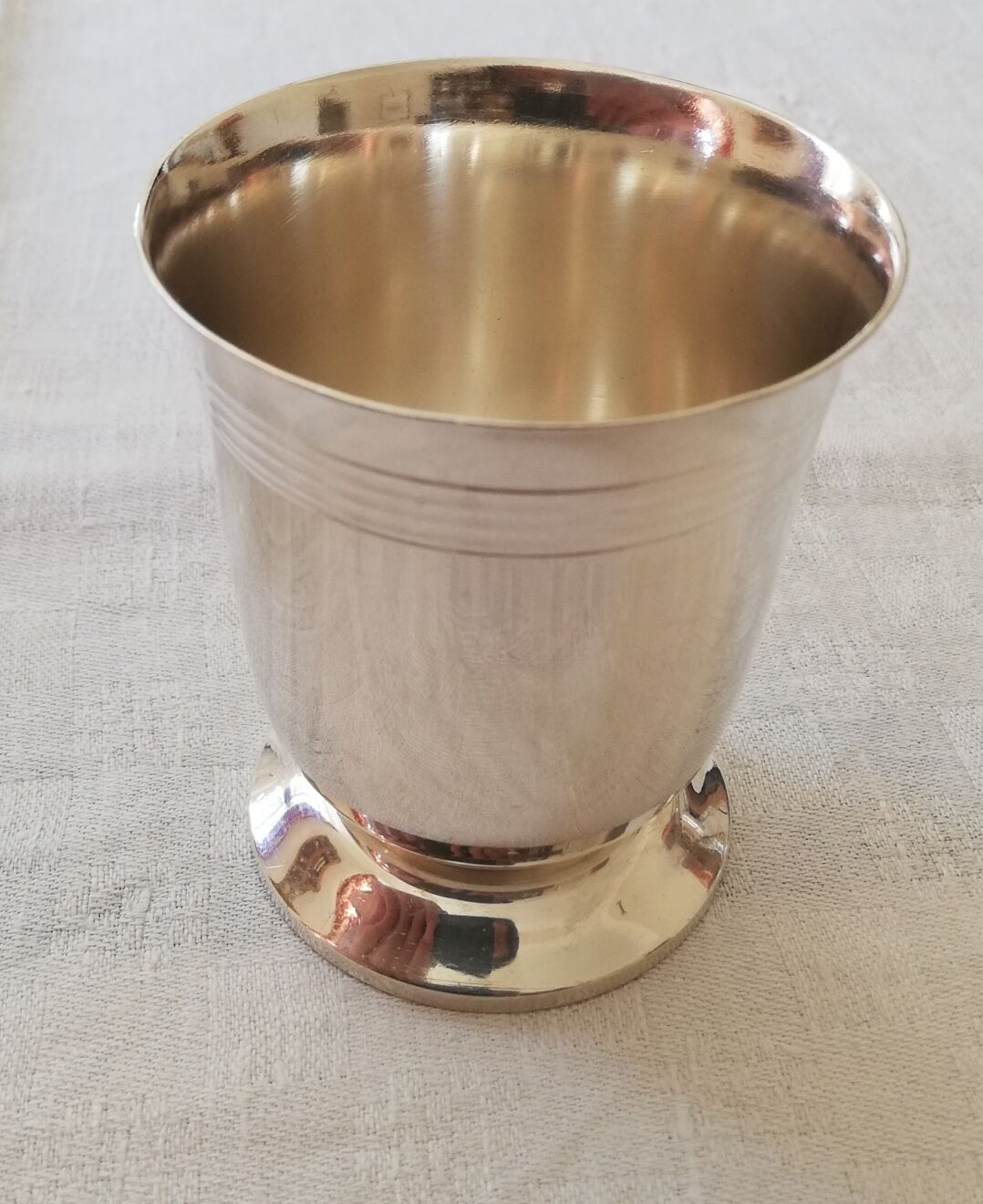 Timbale - Silver Metal Towel Round - Christofle Galia
