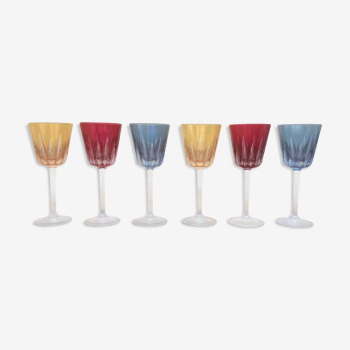 Verres à vin de couleur