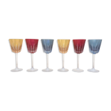 Colored wine glasses