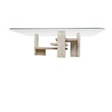 Table basse vintage par Willy Ballez, années 1970