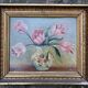 Tableau ancien "Bouquet de renoncules"