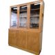 XL vintage wooden display cabinet / sideboard / wall unit