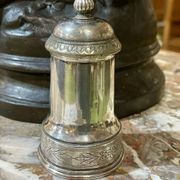 Silver-plated metal pepper mill by Christofle - early 20th century