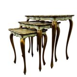 Set of 3 vintage nesting tables / side tables