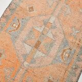 3x11 Orange Persian Runner, Rug For Hallway, Antique Runner Rug, 95x338Cm