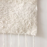 Tapis blanc épais - 65 x 120 cm