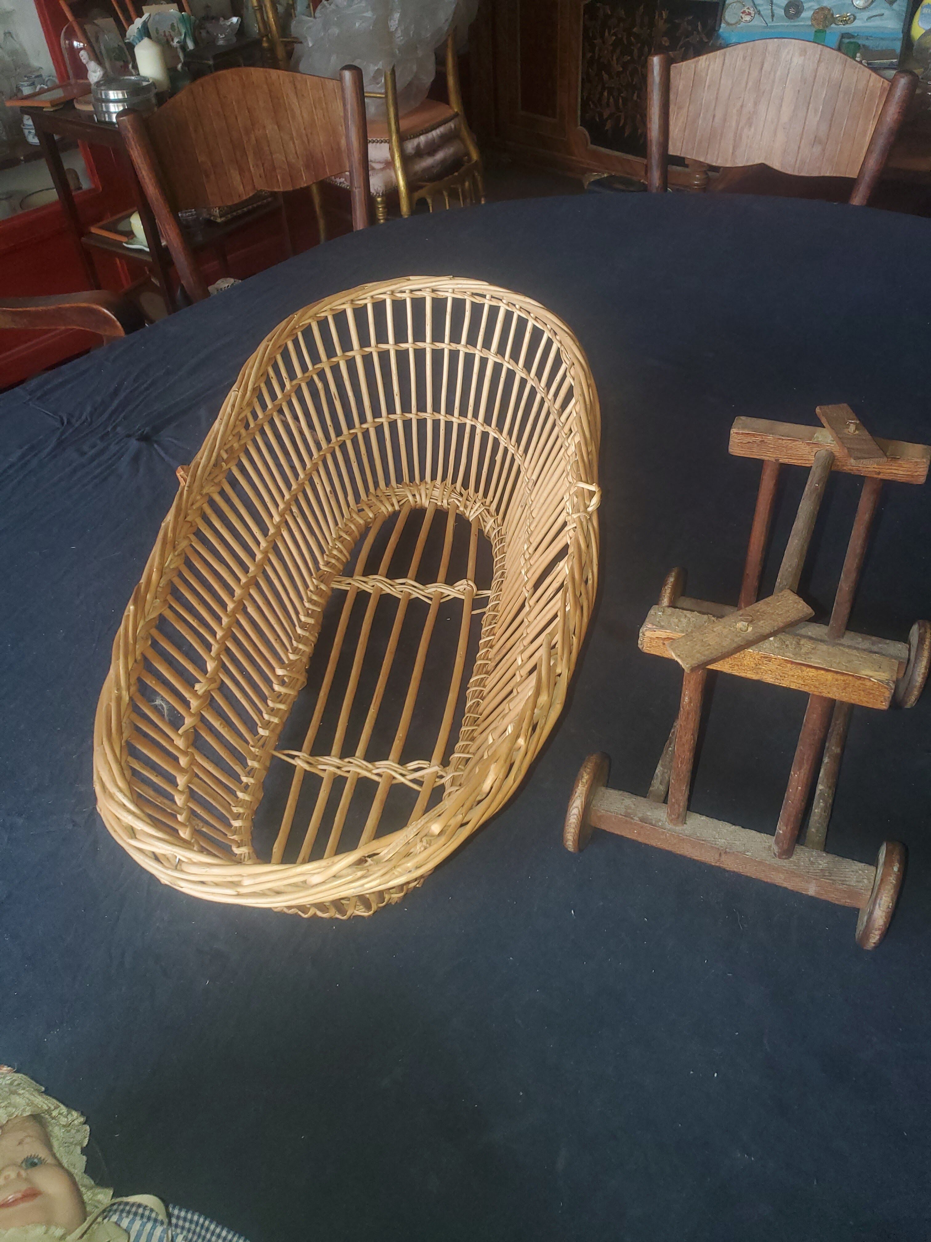 Rattan cradle toy