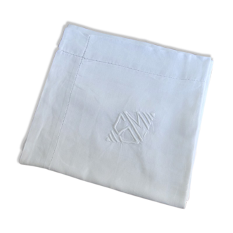 Pillowcase in linen monogrammed SM
