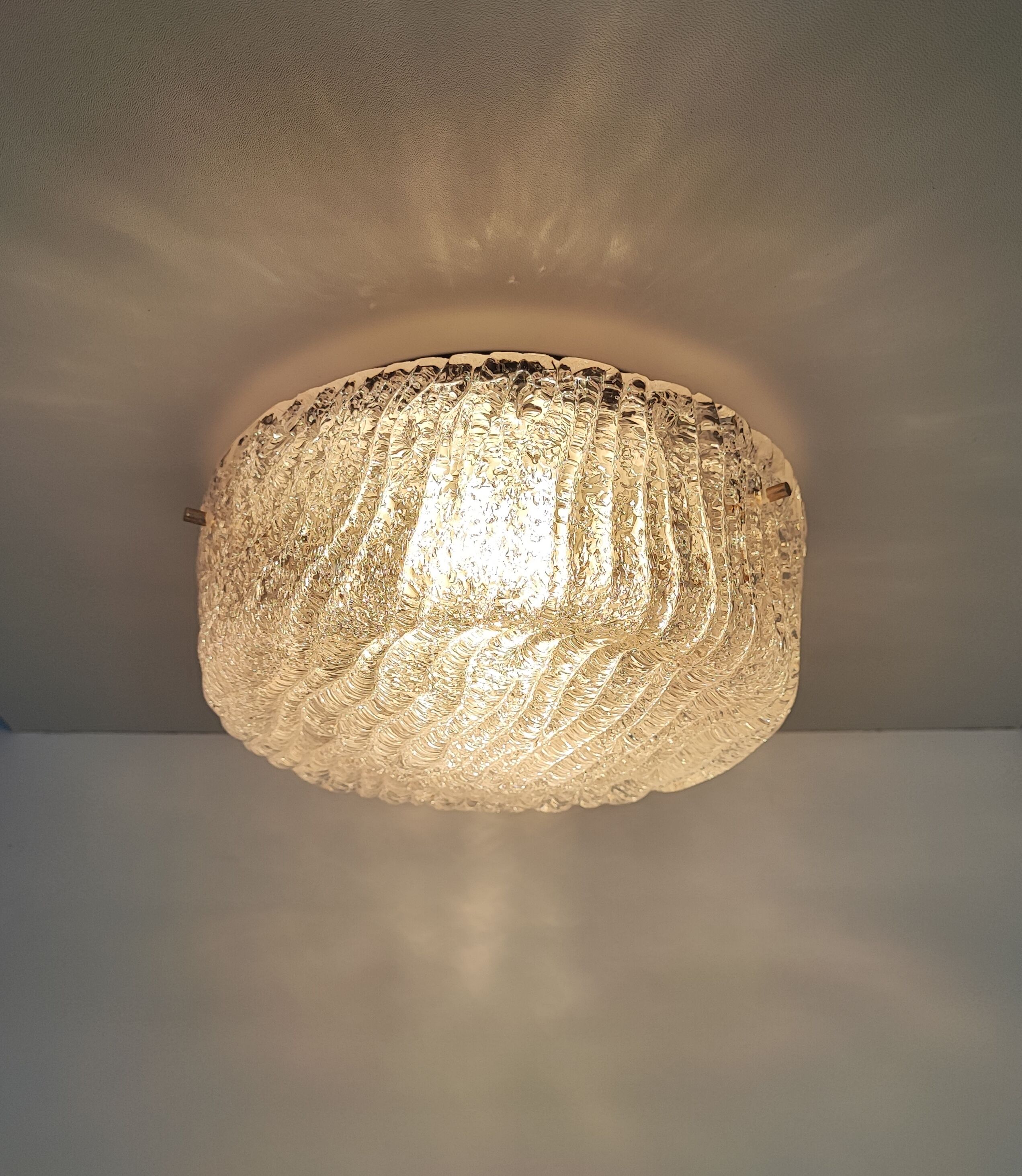 60' glazed glass ceiling lamp/wall lamp