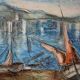 Ticket “Port in the Mediterranean” (La Ciotat?) HSP painting