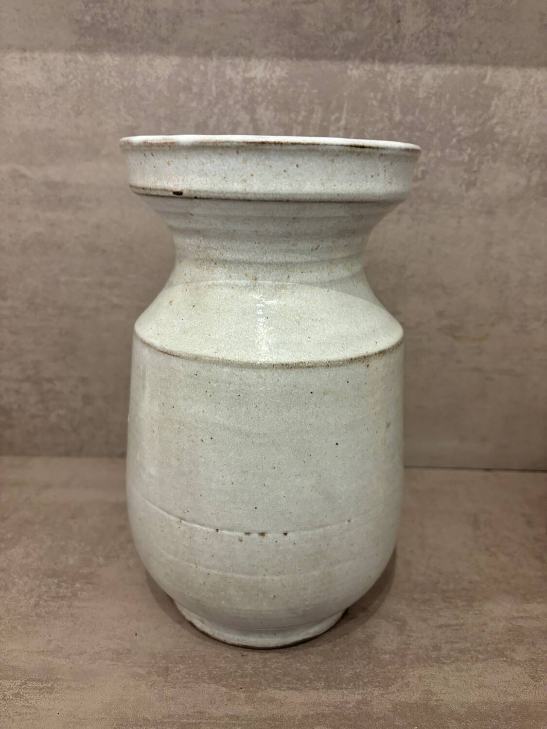 Glazed stoneware vase