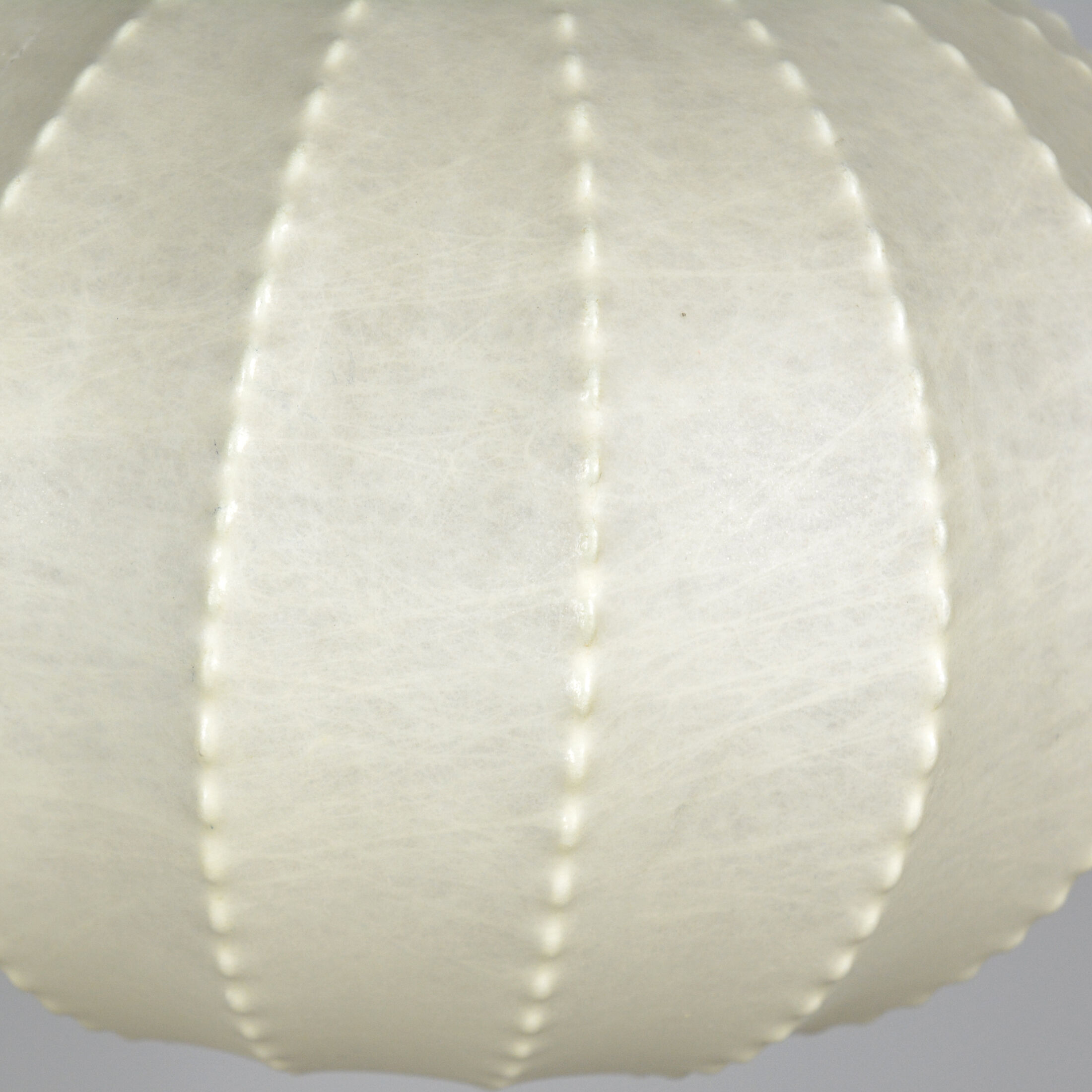 Ball Shaped Beige Pendant Lamp, Sweden - 1950s