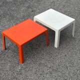 Pair of Space Age fiberglass coffee tables, Circa 1970