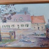 Peinture à l huile Wierre effroy