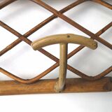 Rattan coat rack
