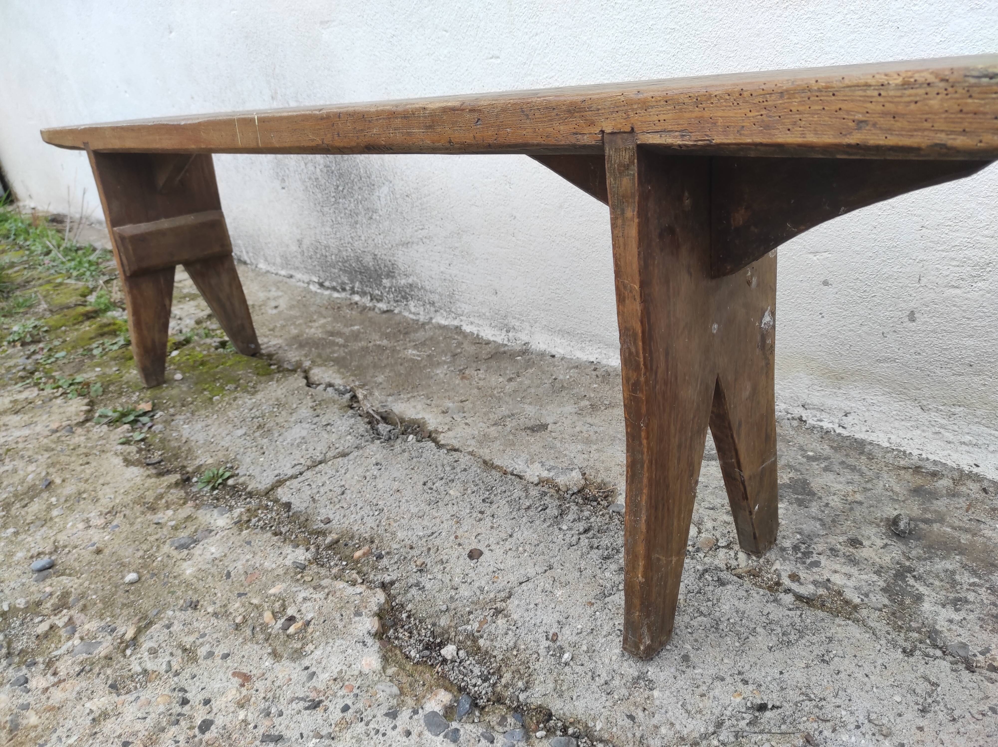 Old oak farmhouse bench