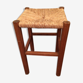 Tabouret assise paillé