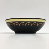 Enamelled earthenware catchall HB Quimper -  beaded, signed and numbered décor - 1960s