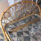 Rattan basket bed of the years 60