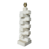 Lampe en marbre blanc de Carrare 1970