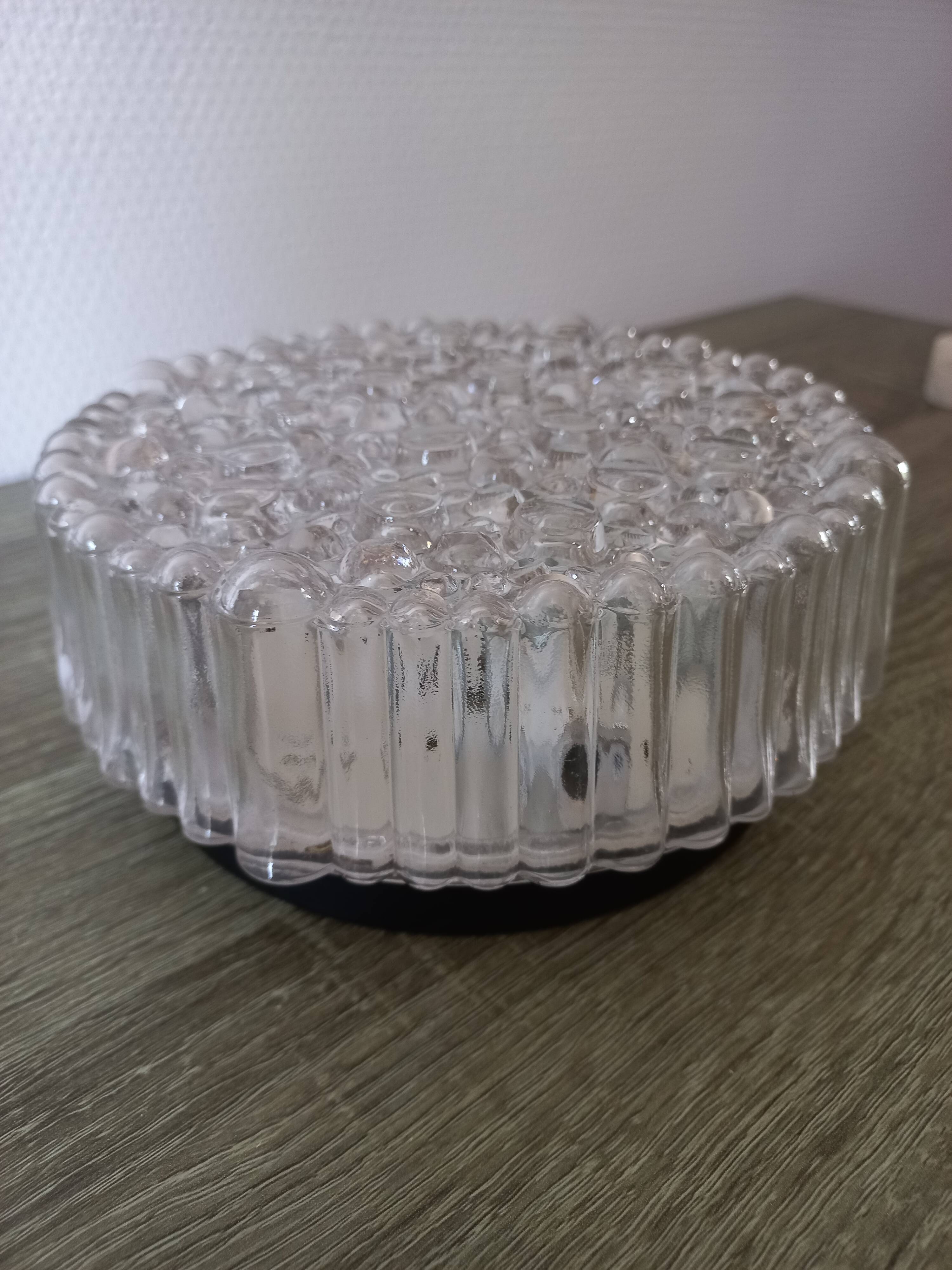 Vintage bubbled glass ceiling light