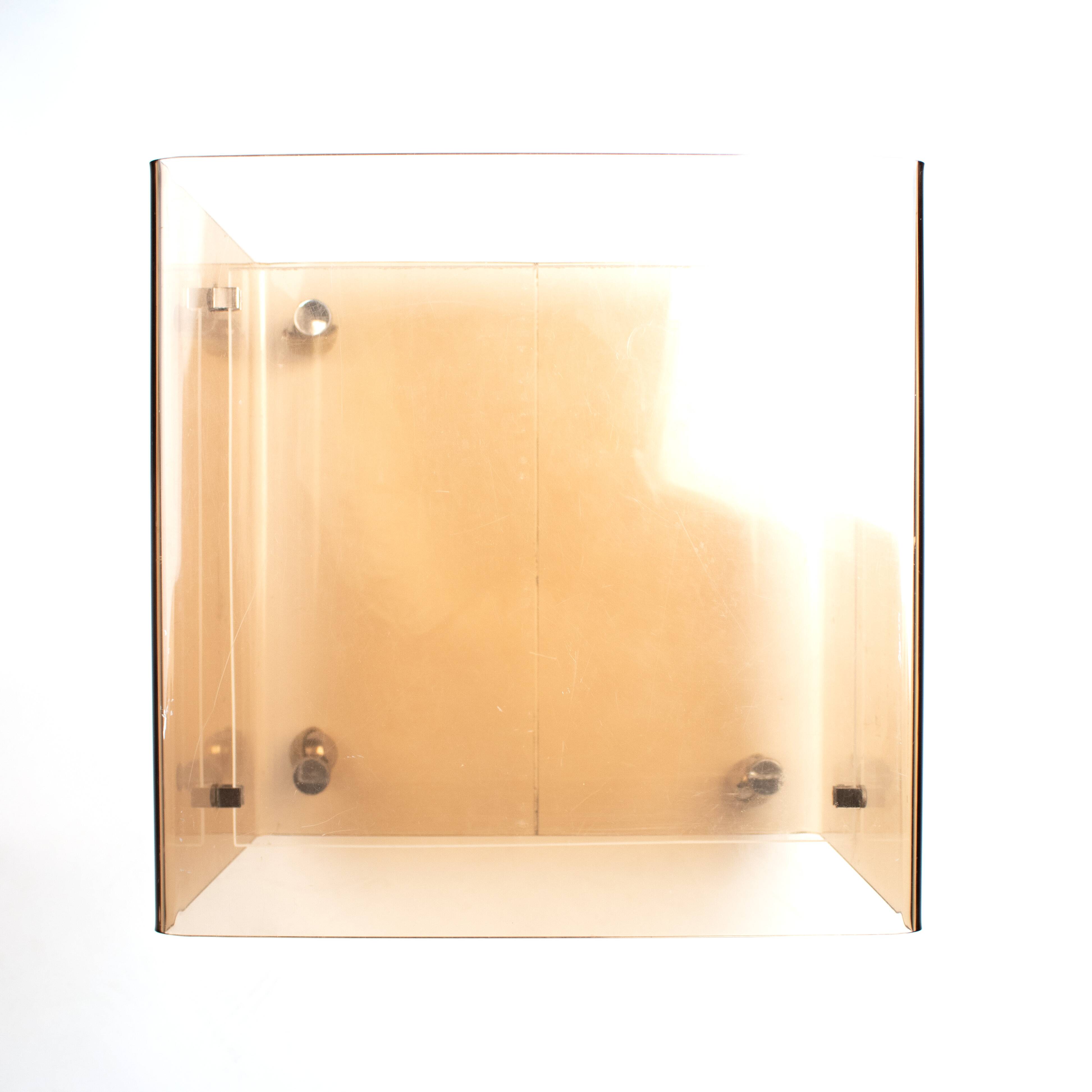 Michel Dumas style smoked plexiglass furniture