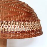 Lampe champignon bambou