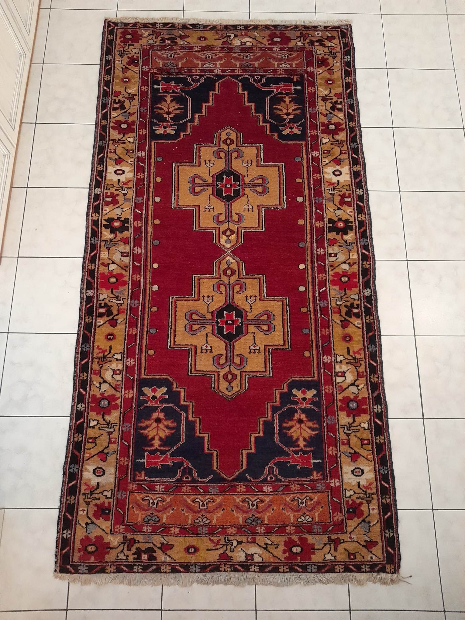Anatolian Yahyahli rug 247x125cm