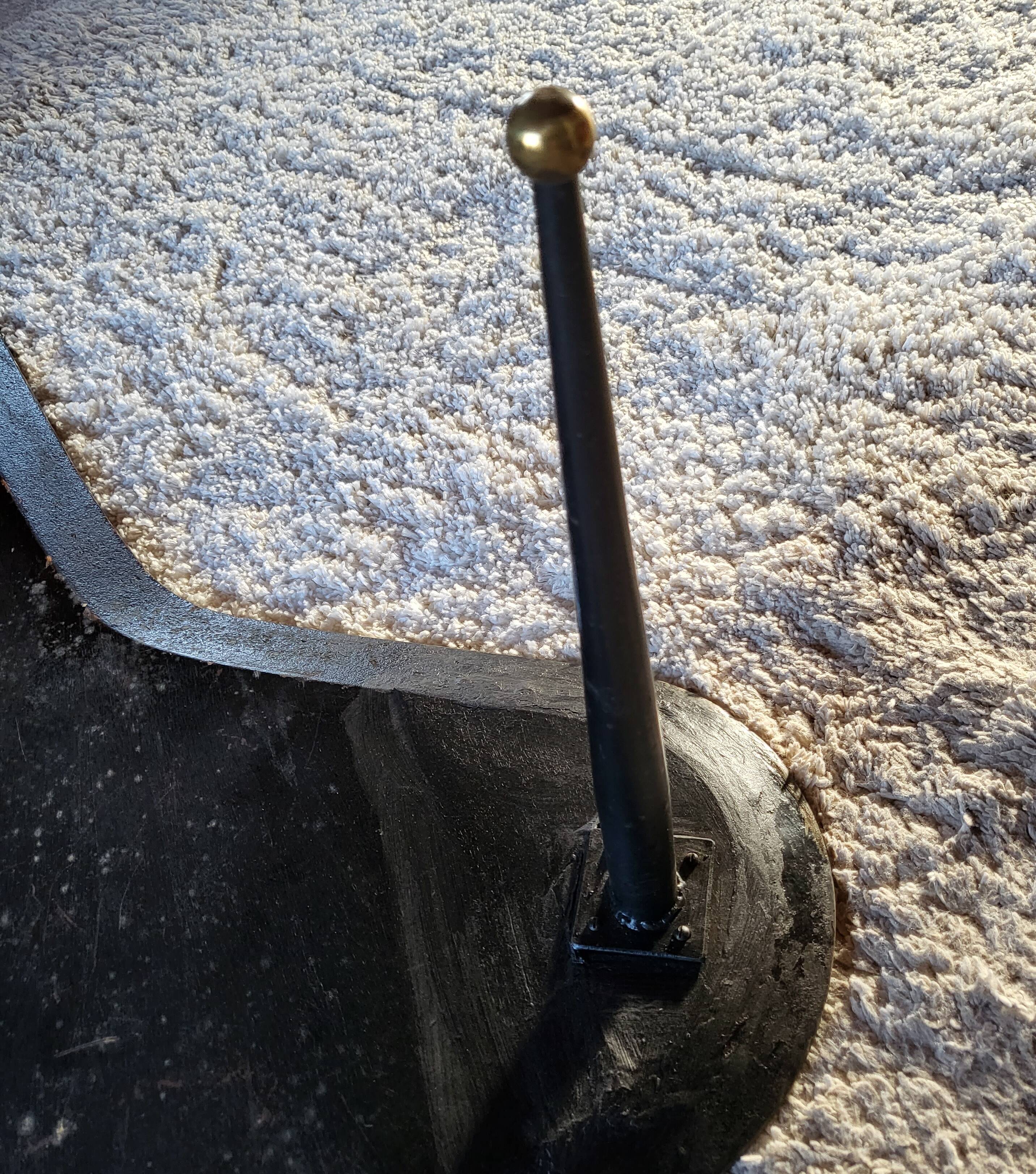 Table d’appoint peinte à la main par Decalage, Italie 1957