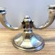 Ancien Bougeoir Chandelier Allemagne 1930 Art Déco Wilhelm Wolff Plaqué Argent