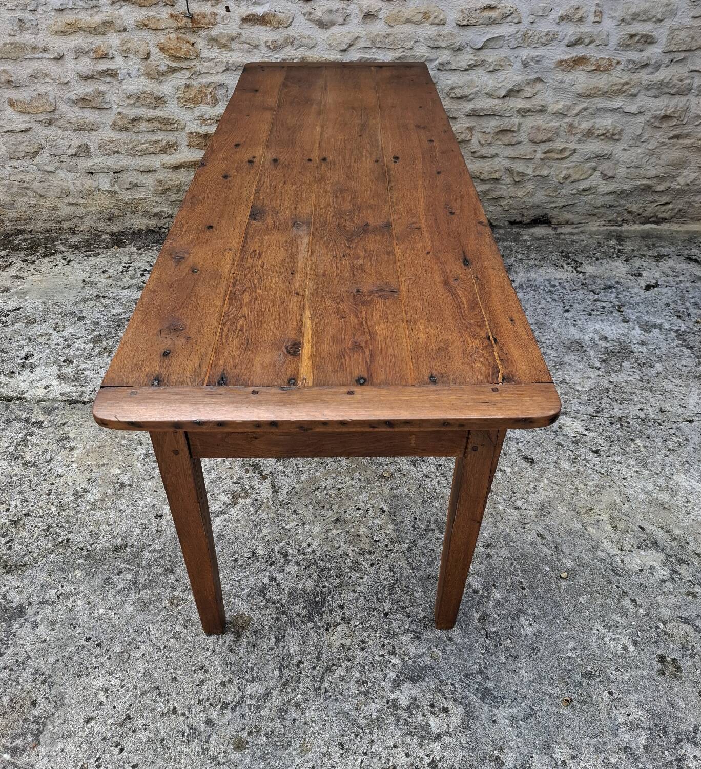 Table de ferme en chêne massif