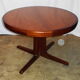 Round dining table with 2 70s extensions
