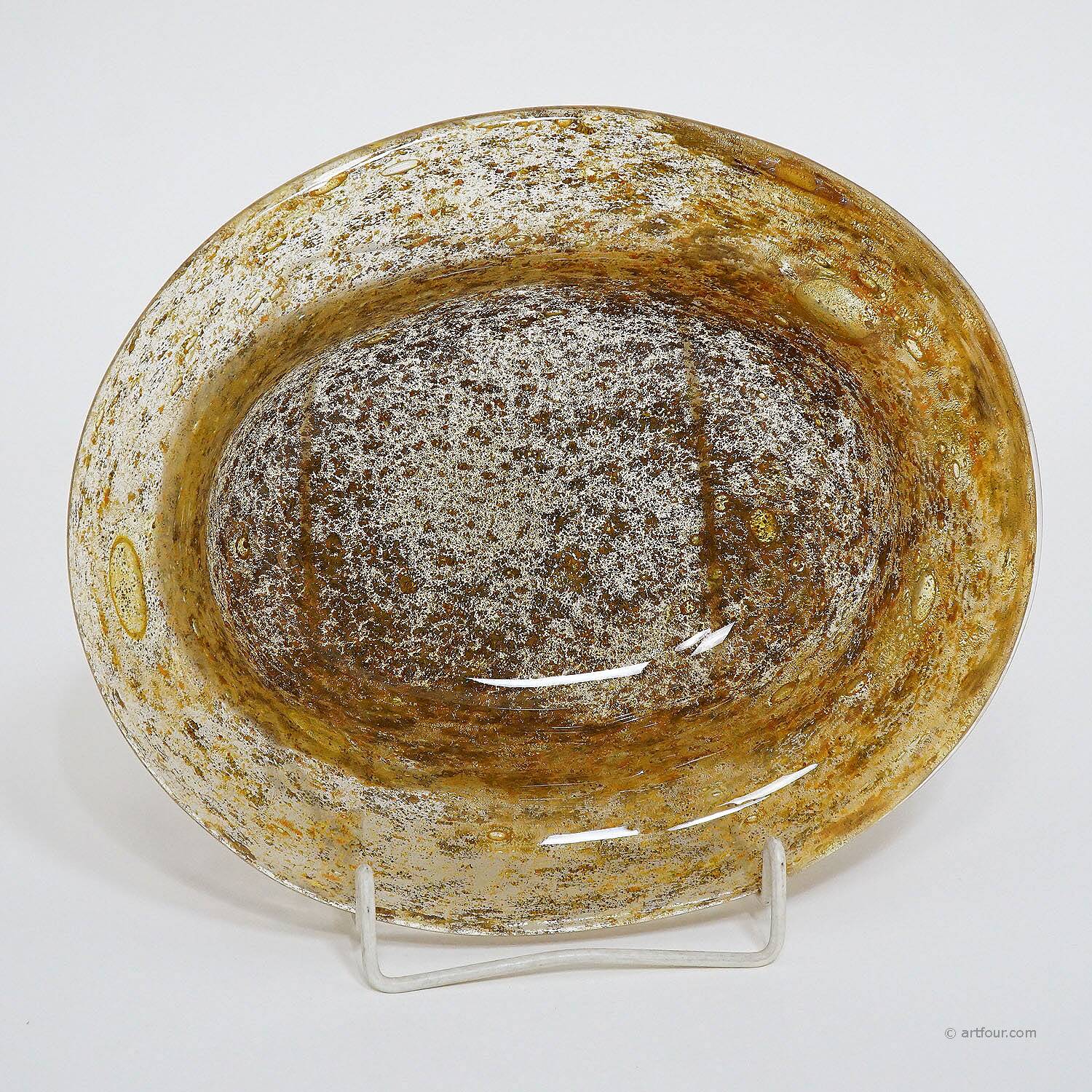 Ercole Barovier for Barovier & Toso Aborigines art glass bowl Murano