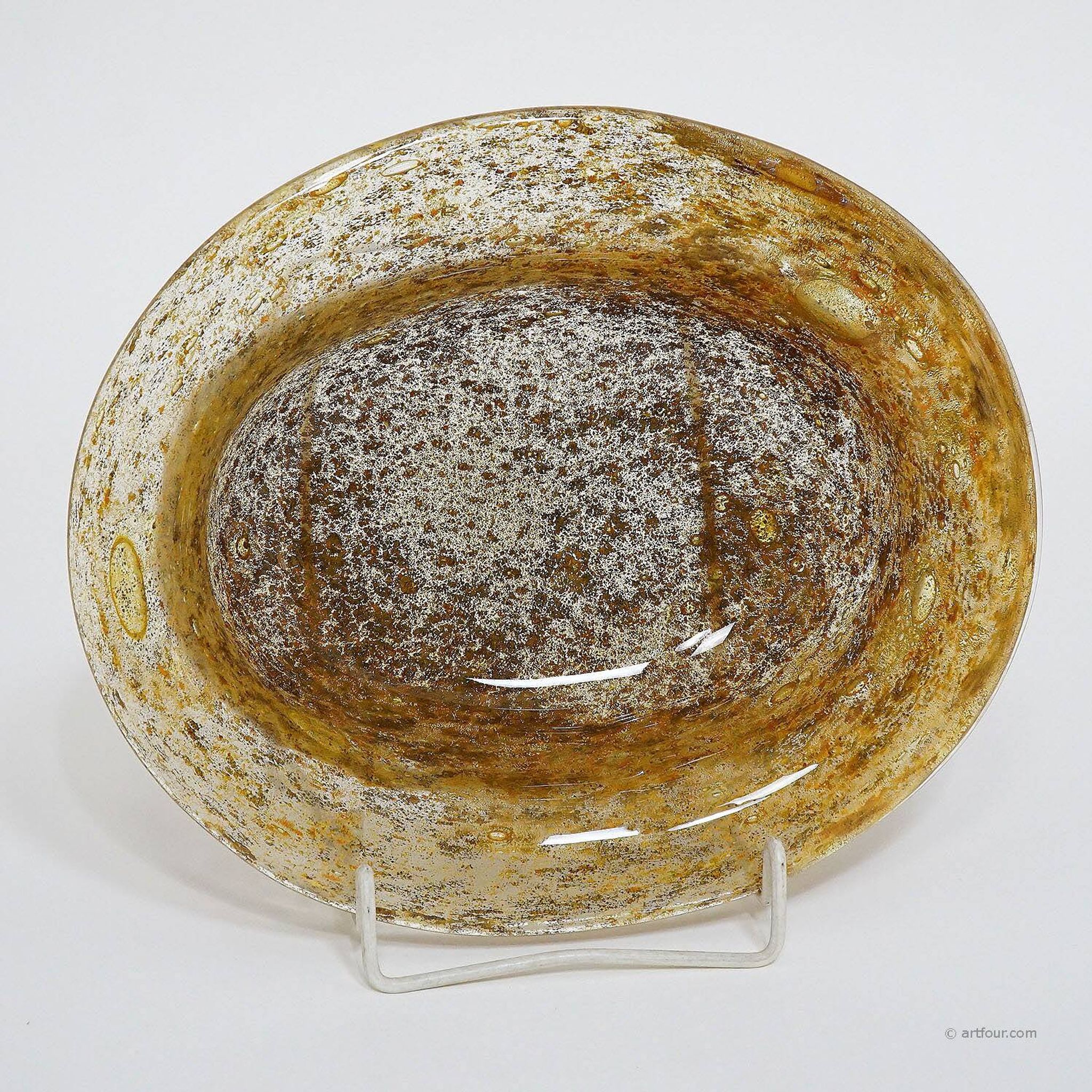Ercole Barovier for Barovier & Toso Aborigines art glass bowl Murano
