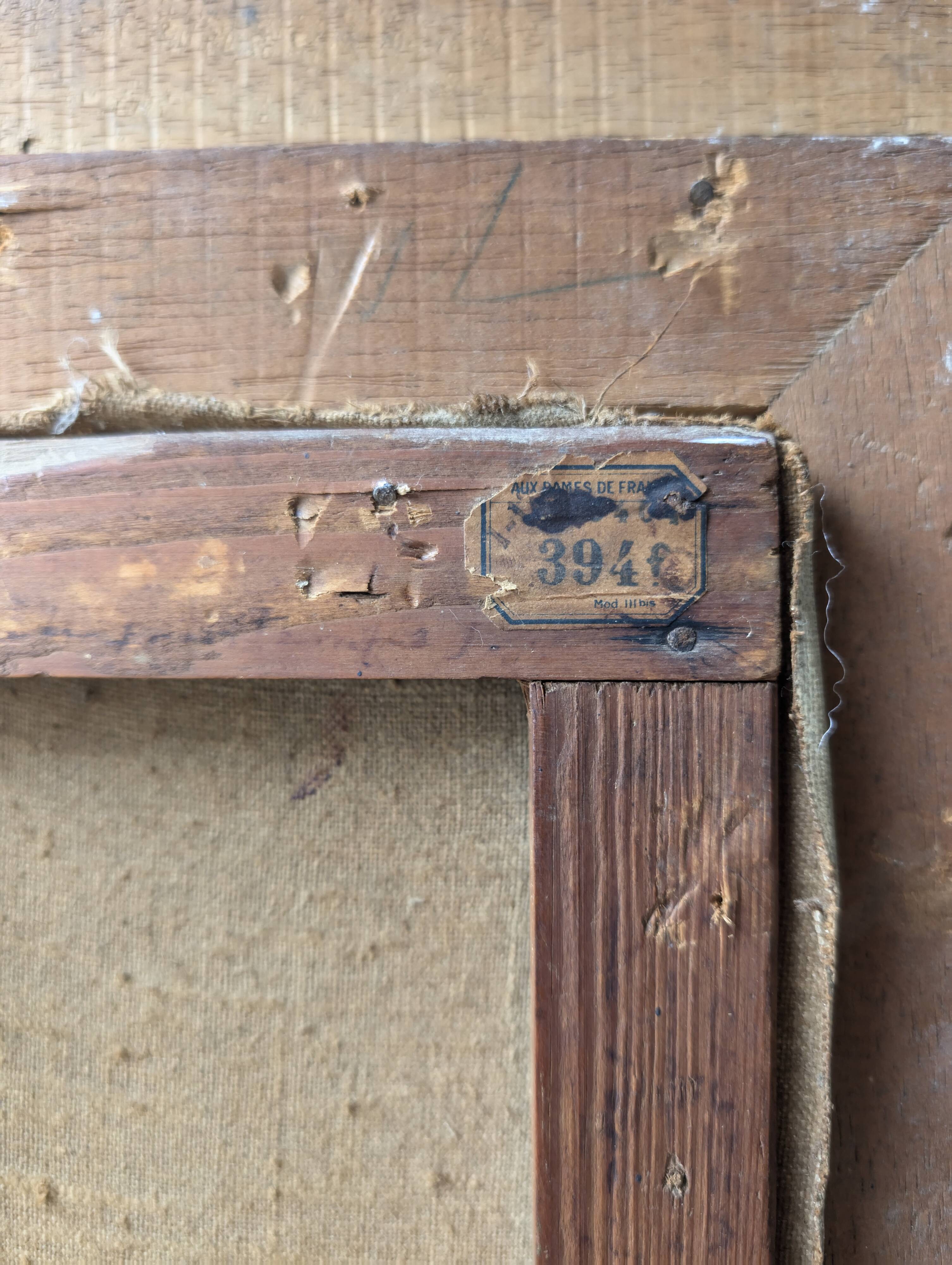 Misty landscape painting