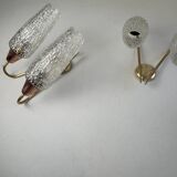Pair of vintage double wall sconces "MAISON ARLUS"