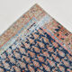 Tapis bleu marine persan, 365x77cm