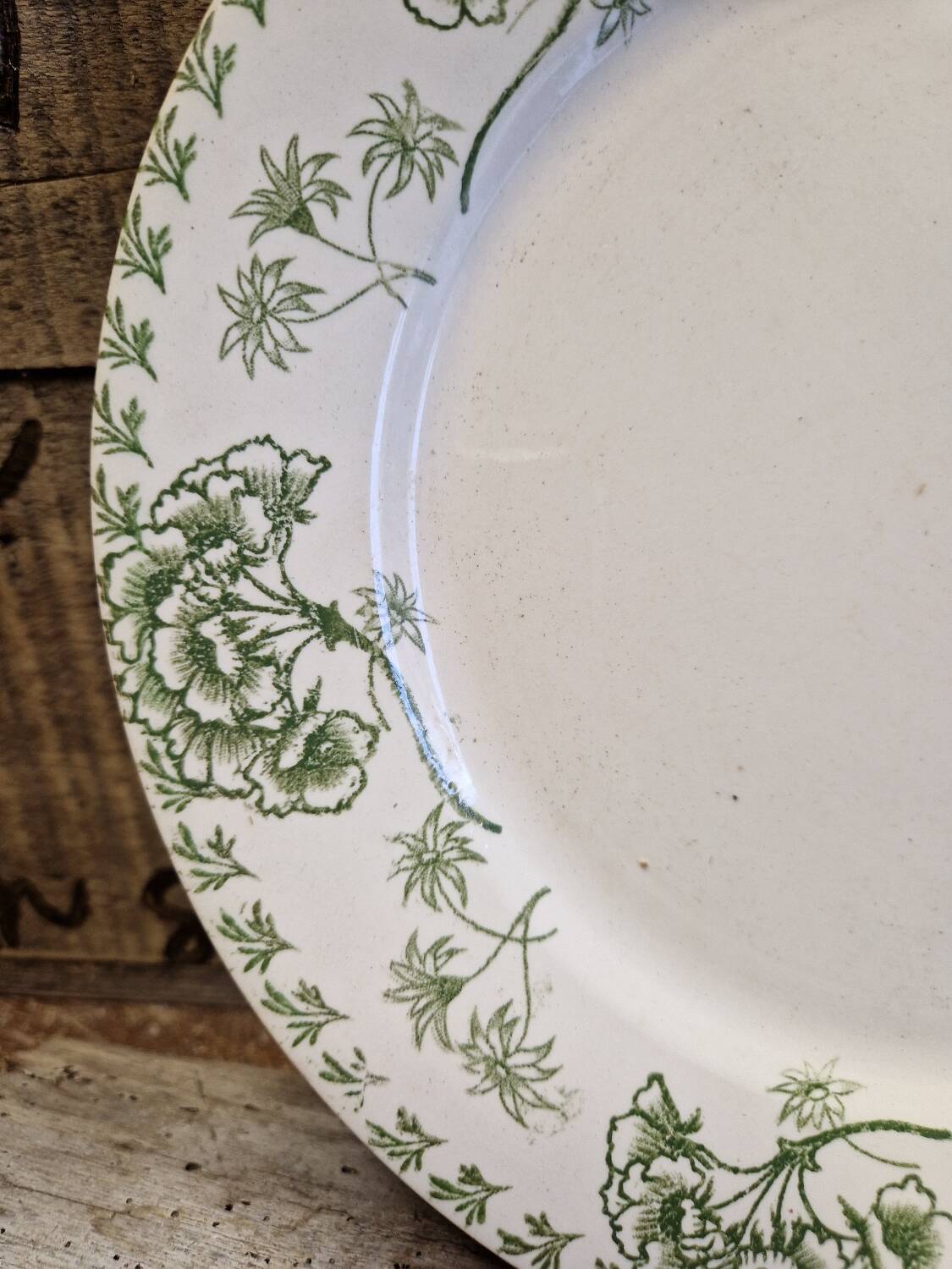 Old flat plate Sarreguemines