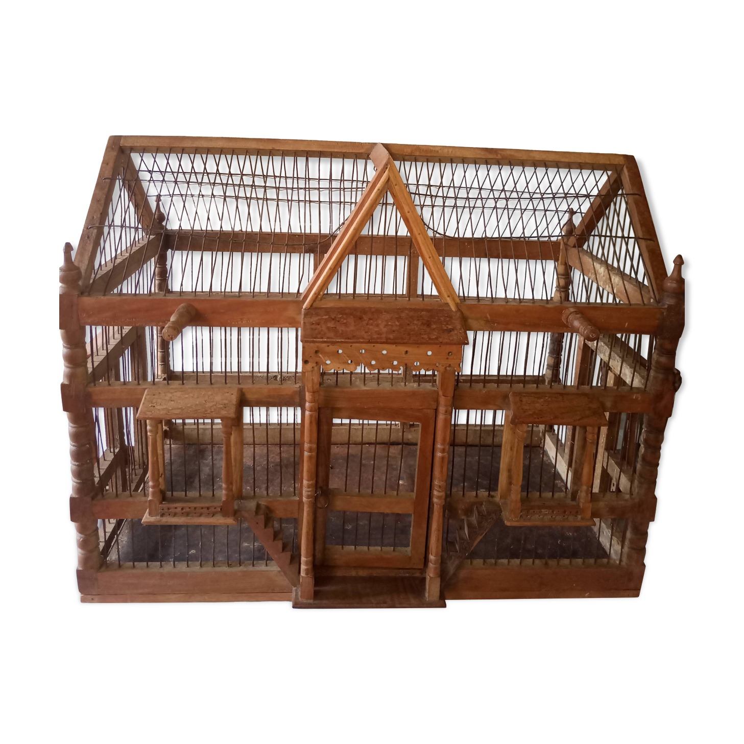 Large wooden cage