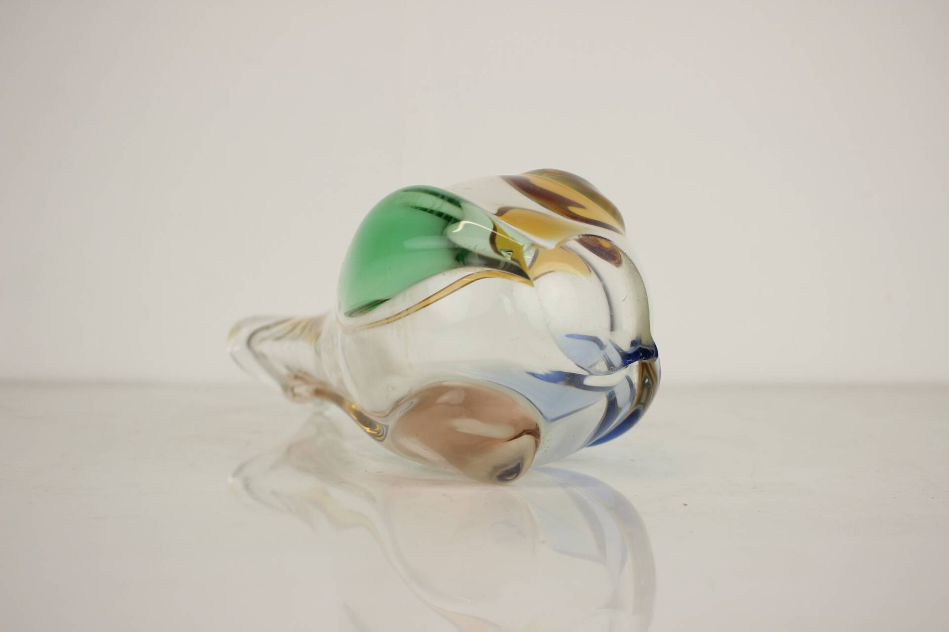 Bohemian Art Glass Vase by Josef Hospodka, 1960's