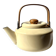 Vintage enamelled metal kettle in beige, Copco style.