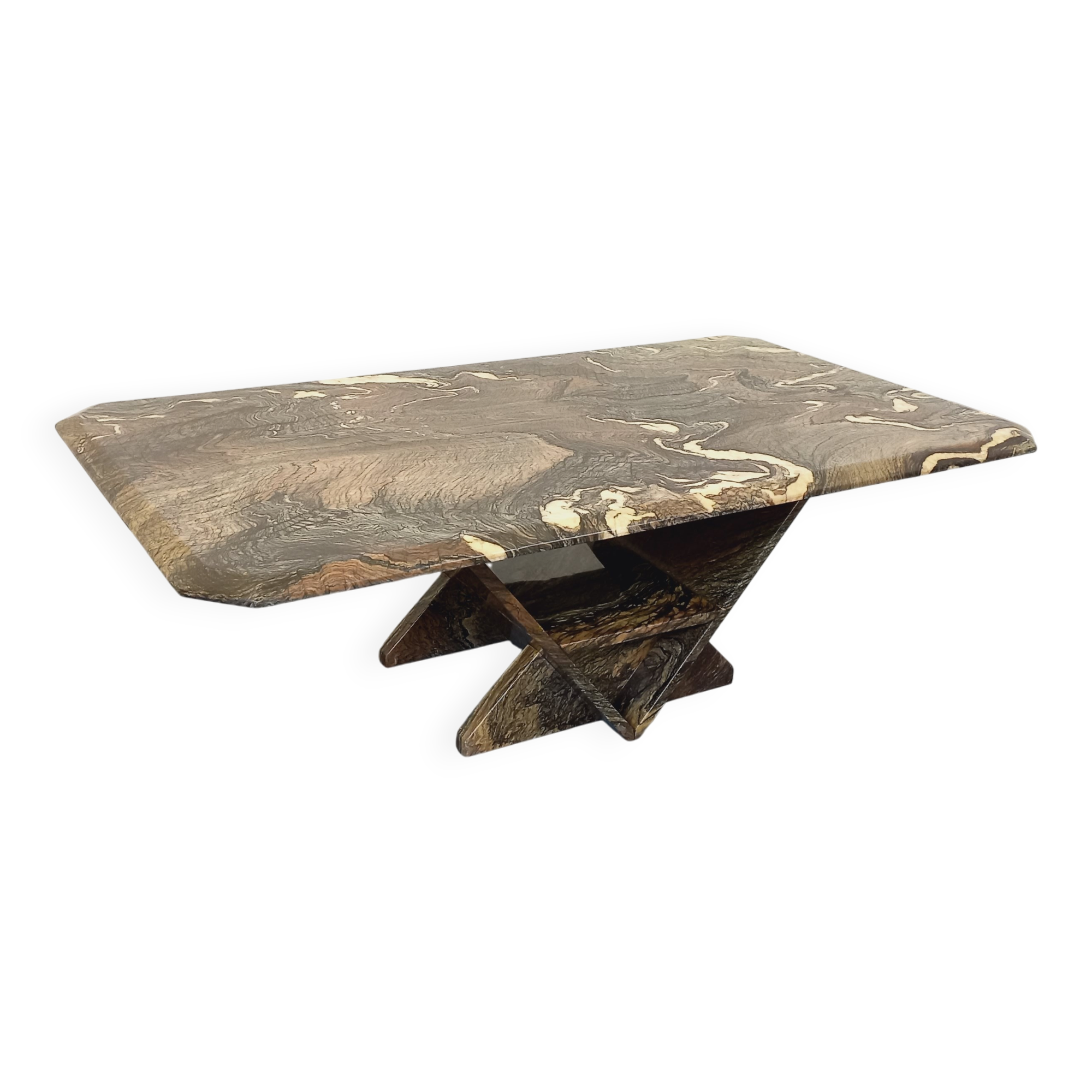 Vintage marble coffee table from the 1970s.