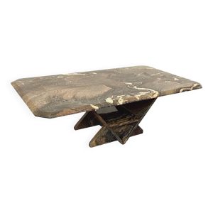 Table basse vintage en - marbre