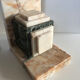 Pair of Art Deco marble book clamts