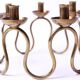 Brass candleby by Lars Holmstrom Sweden 1950s