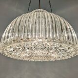 Suspension dôme italienne XL en verre soufflé, années 60-70