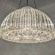 Italian XL dome pendant light in blown glass, 60s-70s