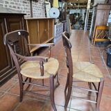 Country armchair + oak chair
