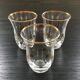 Lot 3 verres étoiles dorées