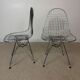 Vintage chrome wire chairs